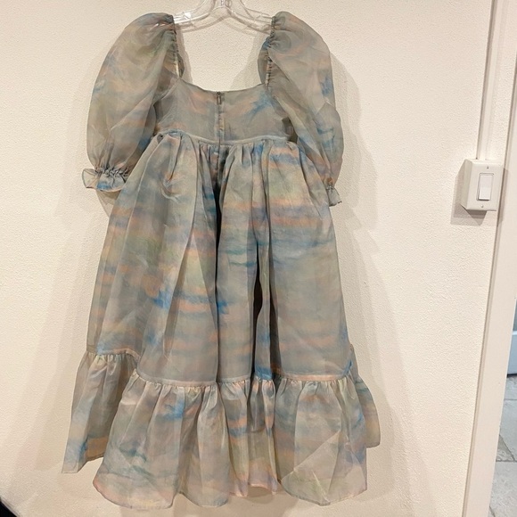 NWT Selkie The Renoir Sky French Puff Dress Size Small - Picture 5 of 5